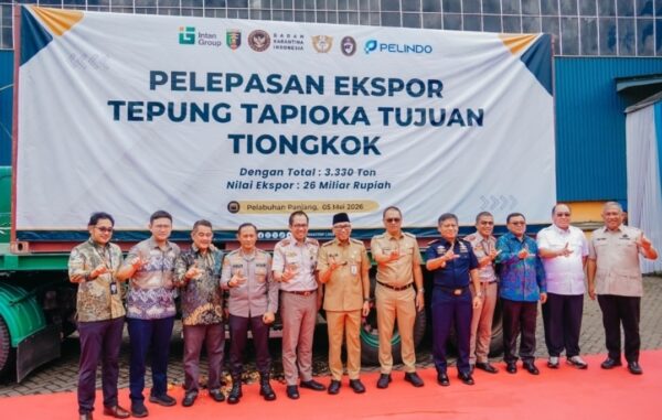 Pemprov Lampung Dorong Nilai Tambah, Ribuan Ton Tapioka Diekspor ke Tiongkok